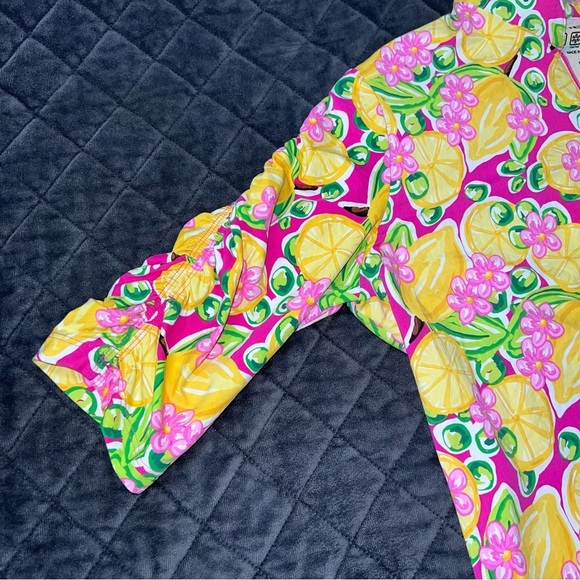 Ibkul Dress Womens Large Lemons Calista Golf SPF 50+ Floral Sheath Summer B3 - Picture 6 of 10